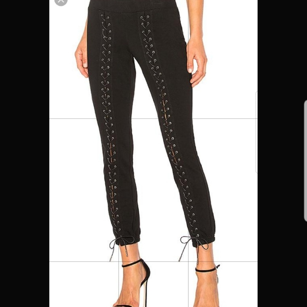 Pam and Gela Lace-up crop Sweatpants